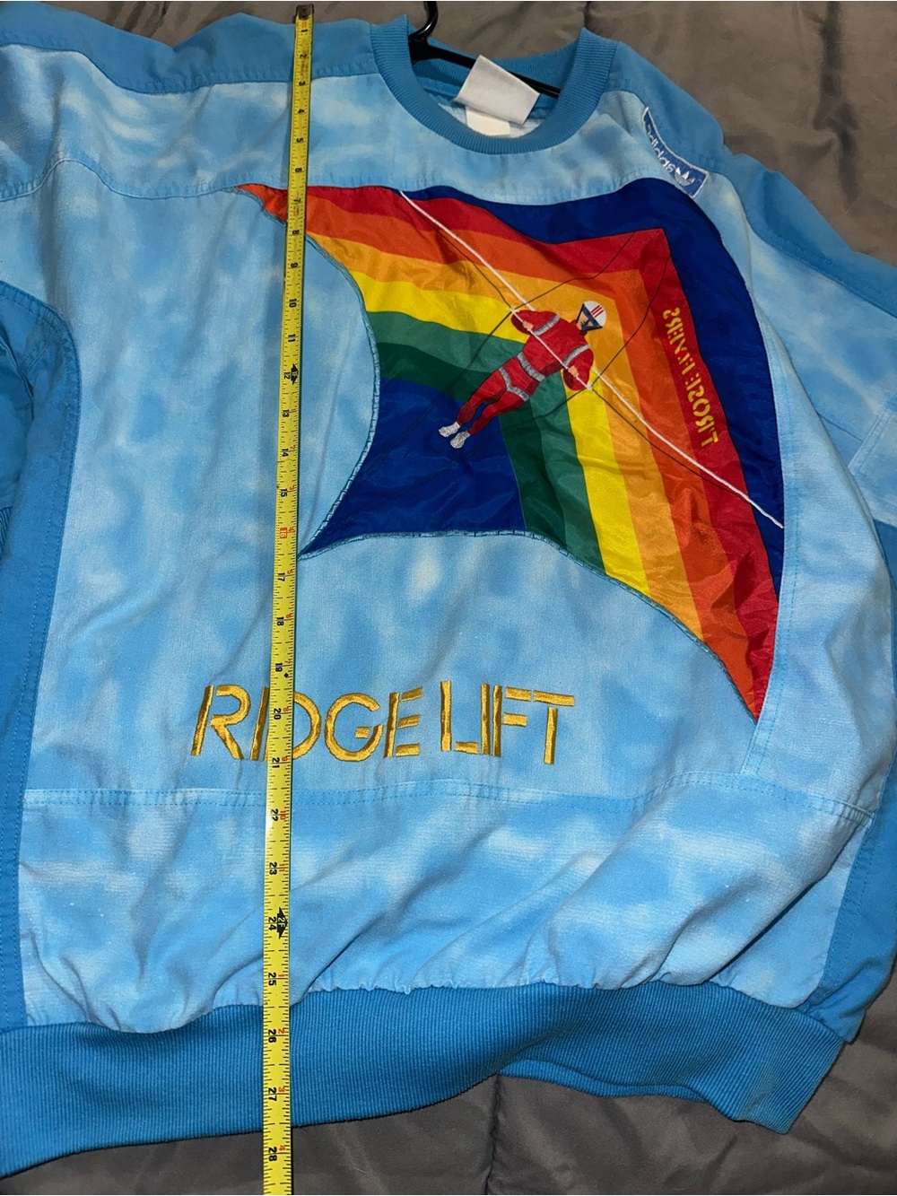Adidas Kelly Ridge Lift Rainbow Kite Vintage Shirt - Picture 2 of 16